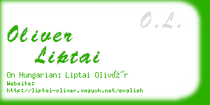 oliver liptai business card